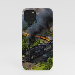 Steam Train, Durango & Silverton Railroad, Colorado iPhone Case