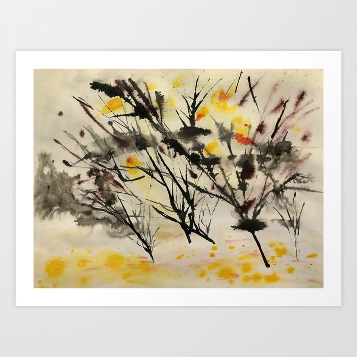 yellow petals Art Print