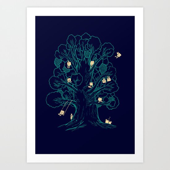Happy Tree Art Print