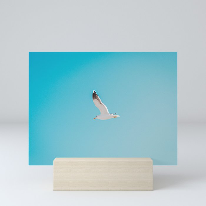 Flying Seagull Mini Art Print