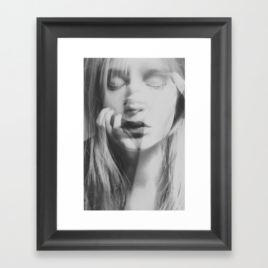 Face Framed Art Print