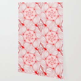 RED Net Outline Wallpaper