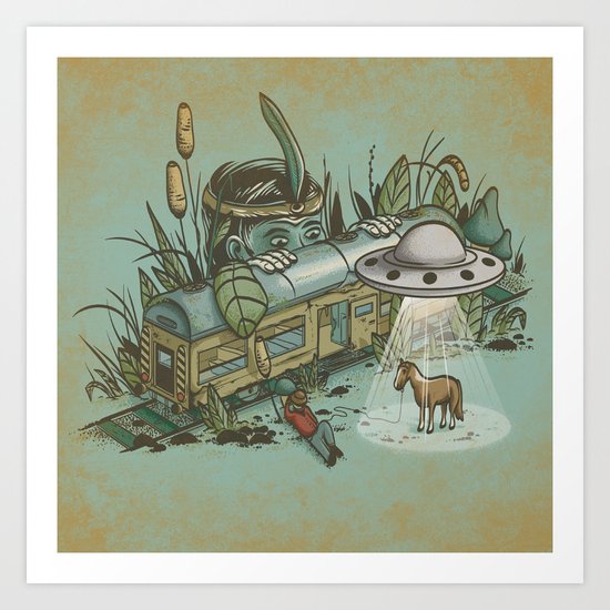 Stolen Horse Art Print