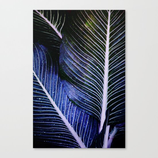 galactic leaves Canvas Print