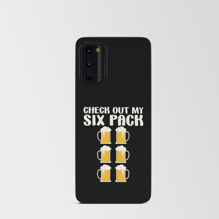 Check Out My Six Pack Beer Funny Android Card Case