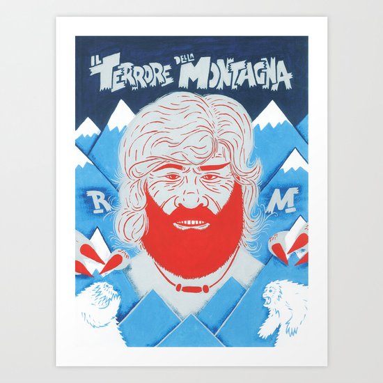 Il Terrore della Montagna Art Print