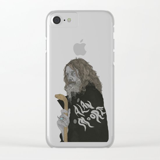 Alan Moore Clear iPhone Case