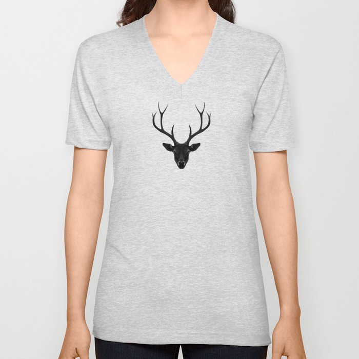 The Black Deer V Neck T Shirt