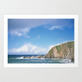 California Coast Cliffs Art Print