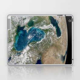Turquoise eddies in the Black Sea - planet earth Laptop Skin