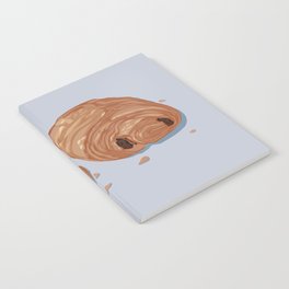 Deux pains au chocolat blue Notebook