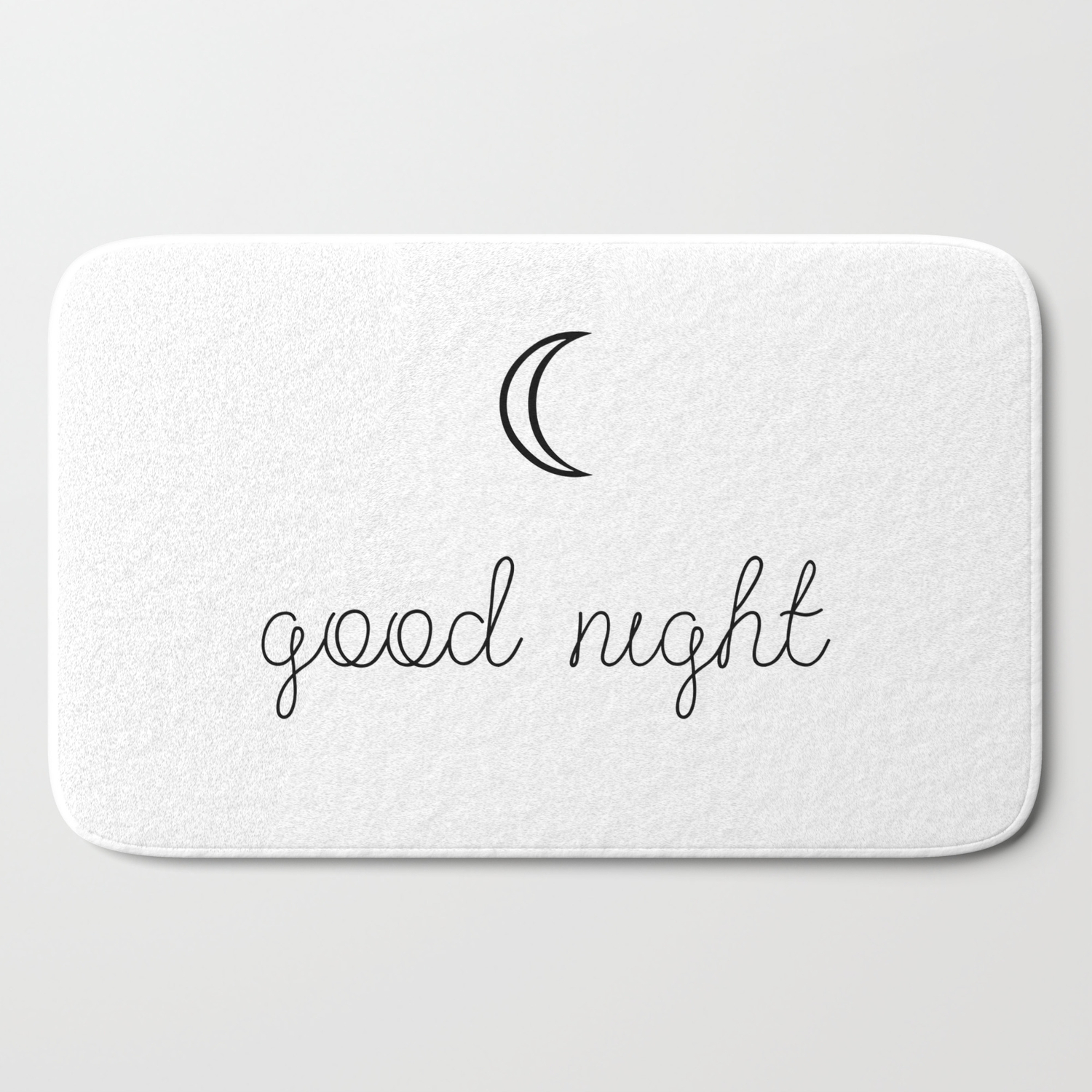 Good Night Bath Mat By Acuarela Society6