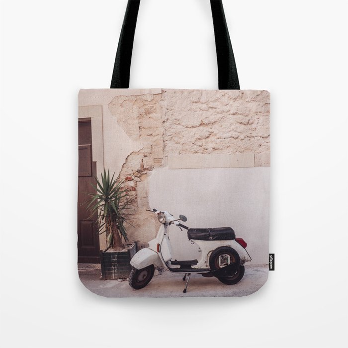 Italian Motorbike Tote Bag
