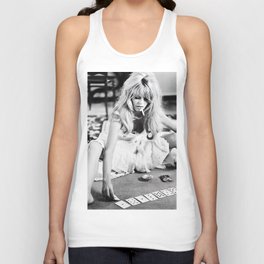 Brigitte Bardot Playing Cards, Black and White Photograph Tank Top