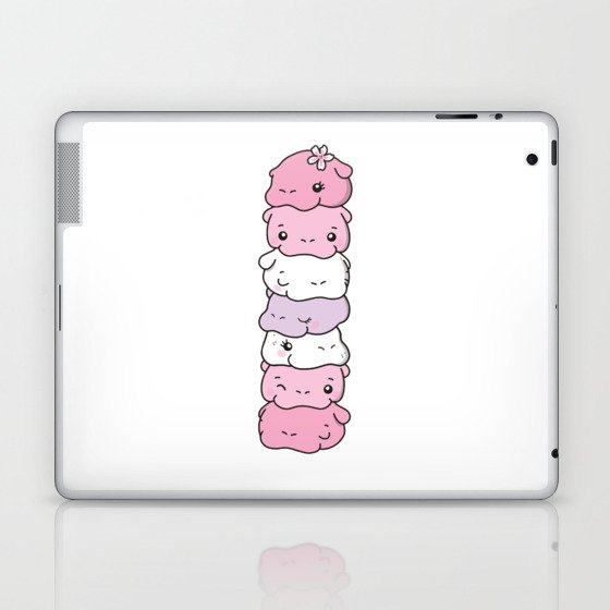 Pomosexual Flag Pride Lgbtq Cute Hippo Laptop & iPad Skin