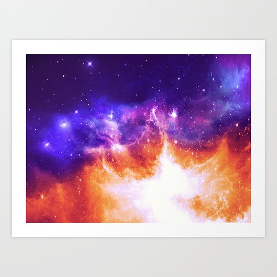 Stars & Flames Art Print
