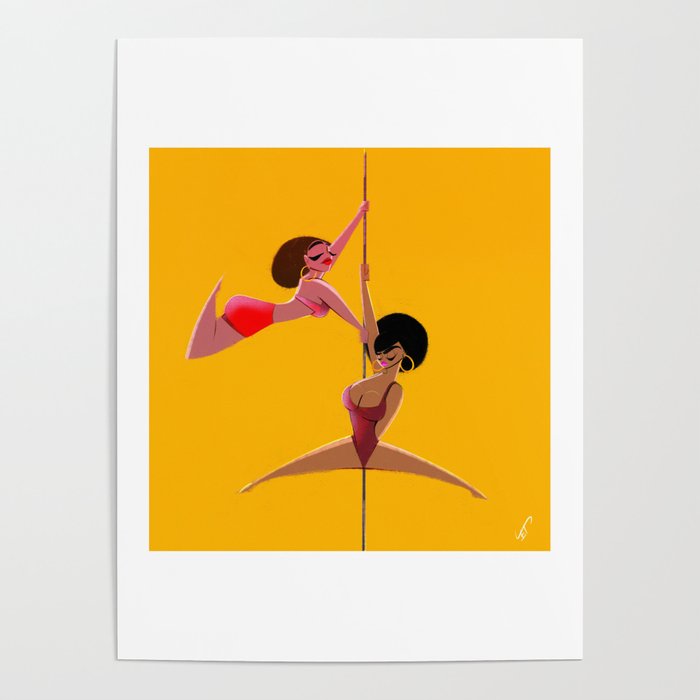 Pole Dancers Poster