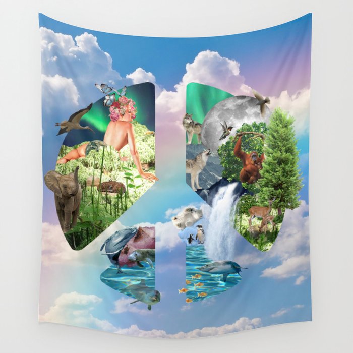 Gaia Mother Earth Wall Tapestry