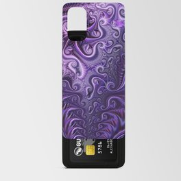 Abstract Colorful Lilac & Violet Spiral Pattern Android Card Case