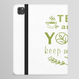 Tea and yoga iPad Folio Case