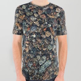 Pebbles and Caustics All Over Graphic Tee