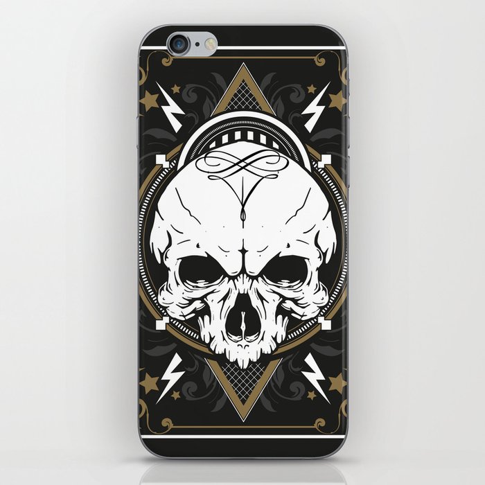 Skull design iPhone Skin