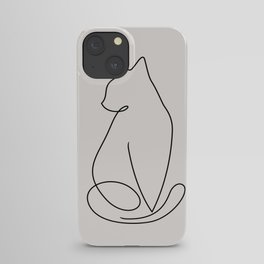 One Line Kitty iPhone Case