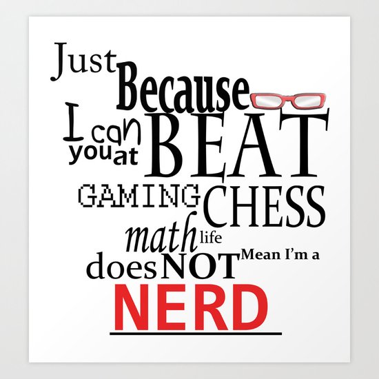 Nerd Art Print