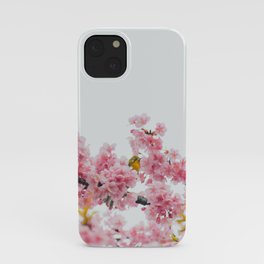 Sleeping in a bed of blossoms iPhone Case