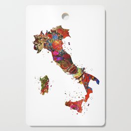 Italy Map Cutting Board