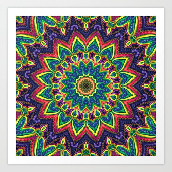 Colorful K Art Print