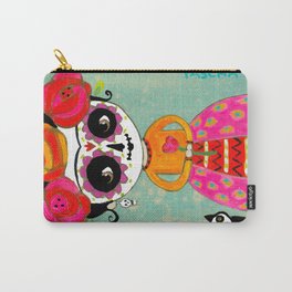 Day Of The Dead Black Cat Carry-All Pouch
