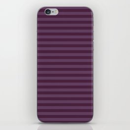 Autumn Time - purple stripes iPhone Skin