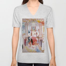 Florine Stettheimer "The Cathedrals of Art" V Neck T Shirt