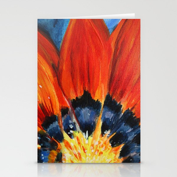 Orange Flower Painting Stationery Cards By Manitarka Society6