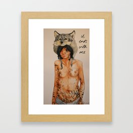 It Ends With Me Framed Art Print
