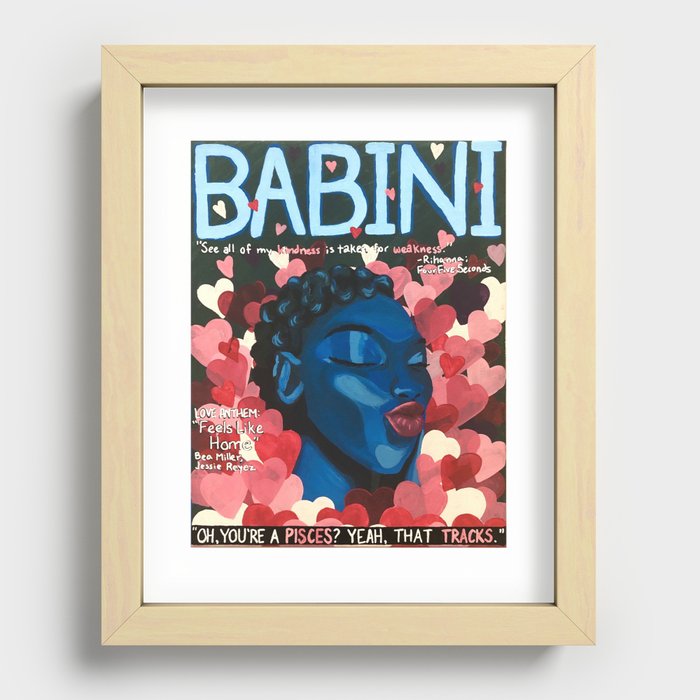 BABINI Magazine: Pisces Edition Recessed Framed Print