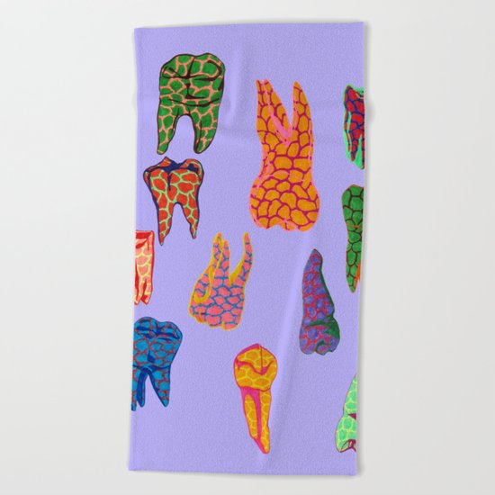 Teeth Beach Towel