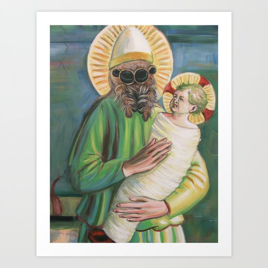 Spider with Christ Child Art Print