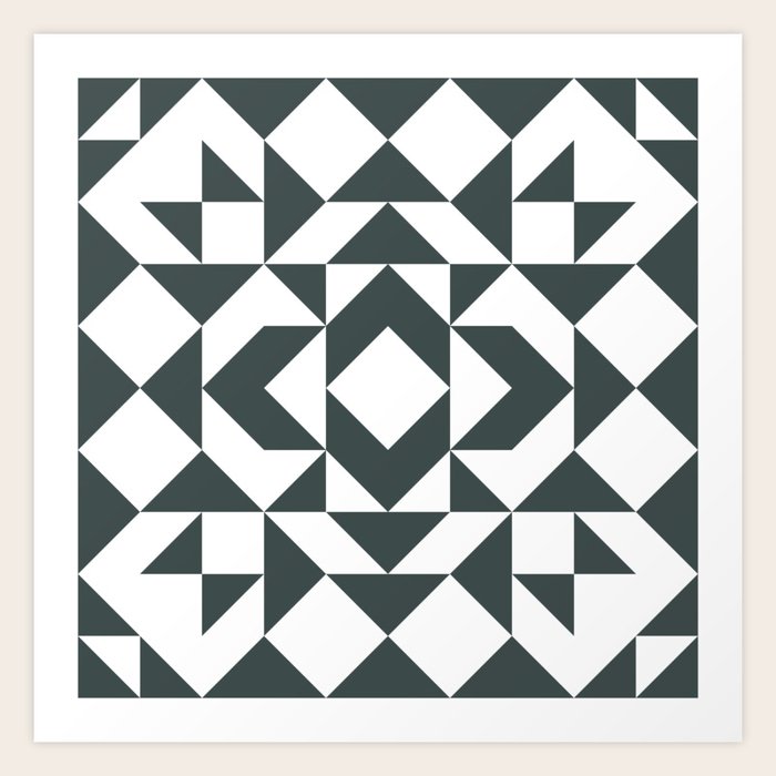 Modern Quilt Block Art Print by apricot+birch Society6