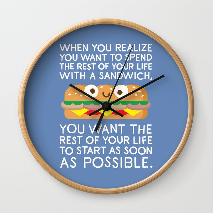 When Harry Met Sandwich Wall Clock