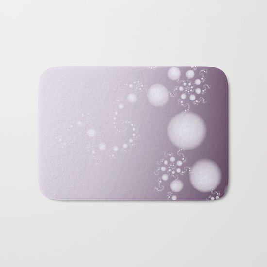 Fractal Pearls in Lavender Bath Mat