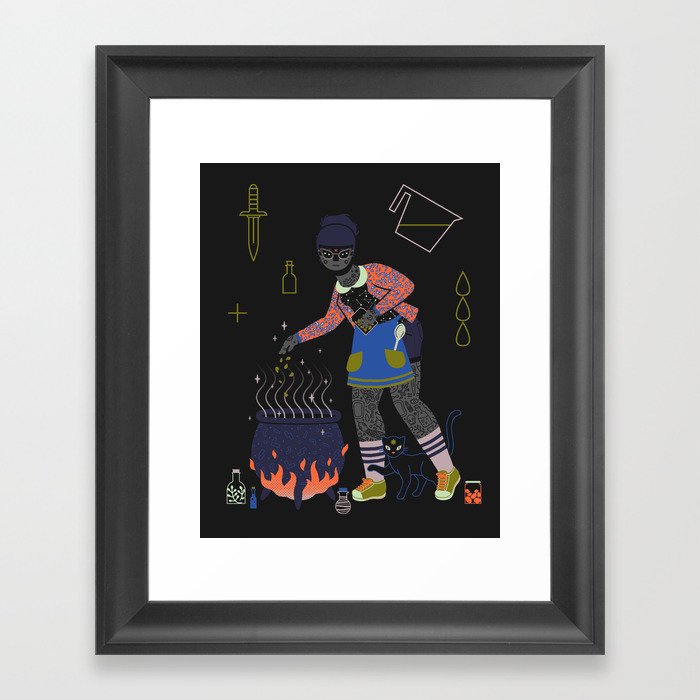 Witch Series: Cauldron Framed Art Print
