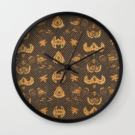 Rooster Kingdom Grains of Rice Wall Clock