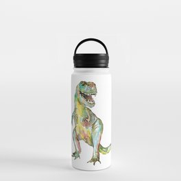 T-rex dinosaur painting watercolour  Water Bottle