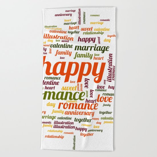 Happy Beach Towel