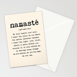 Namaste. Stationery Card
