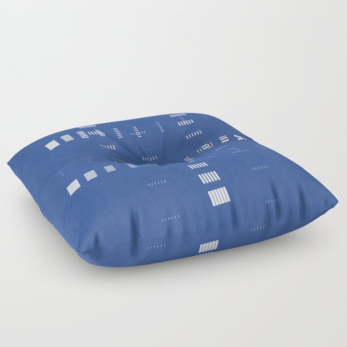 Abstract Geometric Stripe Line Floor Pillow