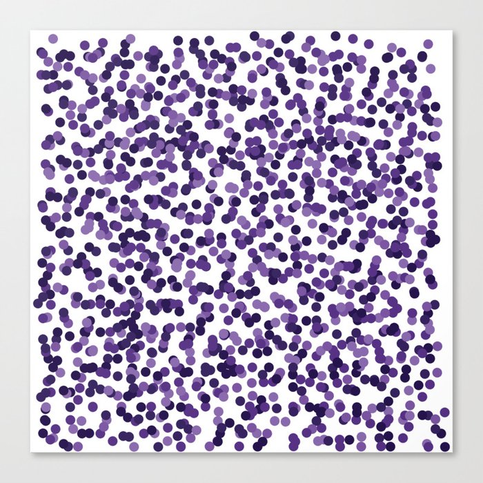 Color Rain Purple Canvas Print