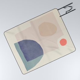Abstraction_NEW_SUN_MOUNTAINS_NATURE_SHAPE_POP_ART_0223A Picnic Blanket